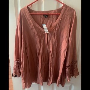 Beautiful Dusty Rose Blouse